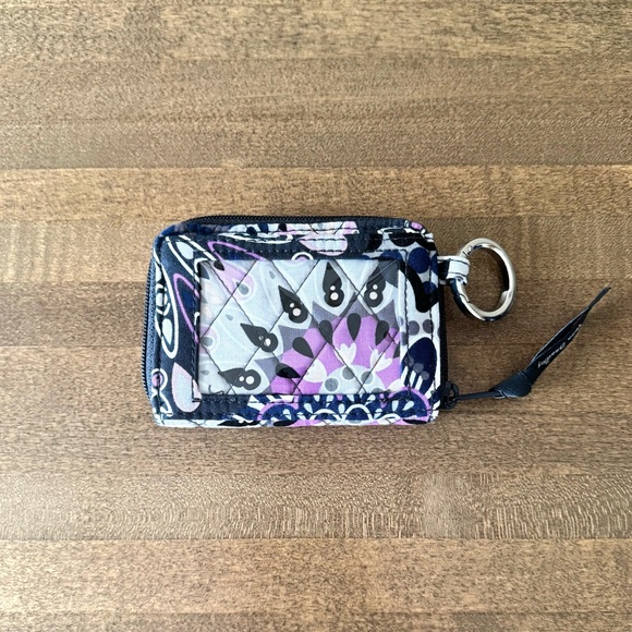 Vera Bradley Small Zip Wallet in Mimosa Medallion - Picture 2 of 7
